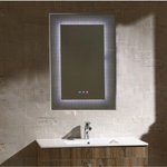 Inter Ceramic Огледало за баня с вградено LED осветление Praga, 60x90, с нагревател