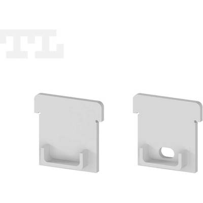T-LED Pár koncovek profilu P24-1 šedé Pár koncovek profilu P24-1 šedé