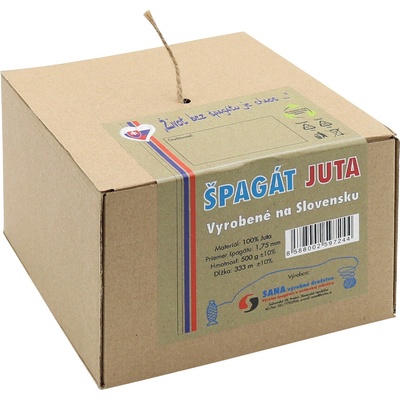 Špagát jutový 500g v krabičke