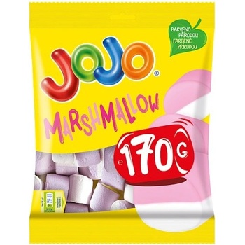 JOJO Marshmallow pěnové bonbóny s příchutí jahody a vanilky 170 g