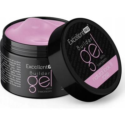 Excellent Pro Thixo Stavební gel Led Uv Natural Look Rose 50 g
