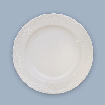 Talíř mělký reliéfní Opera 24cm 480g Český porcelán Dubí