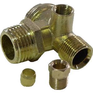 GEKO Възвратен клапан за компресор 1/2" x М14 x 1/4" 04561 (G80308)