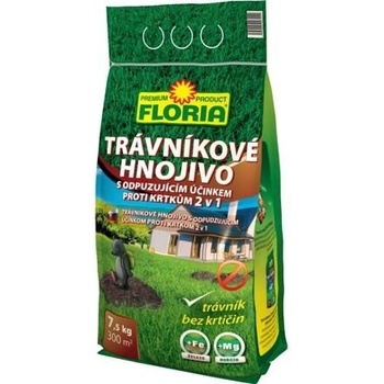 Agro FLORIA Trávníkové hnojivo s odpuzujícím účinkem proti krtkům 2,5kg