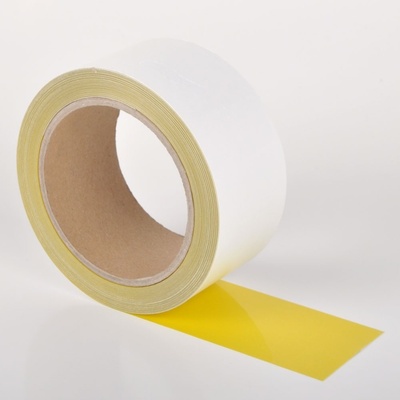 Extra tenká podlahová páska odolná proti znečištění WT-5229, permanentní – polyester, žlutá, 100 mm × 15 m