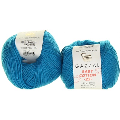 Gazzal Baby Cotton 25 3428 tmavě tyrkysová