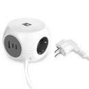 ACT 3 Plug + 3 USB 1,5 m (AC2420)
