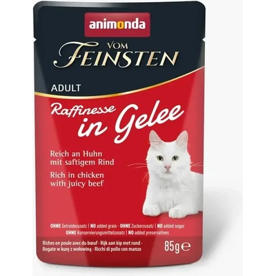 Animonda Vom Feinsten Raffinesse пауч за котки с пилешко и говеждо 85gr