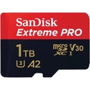 Paměťové karty SanDisk Extreme PRO 1TB microSDXC 200R/140W + adaptér SDSQXCD-1T00-GN6MA