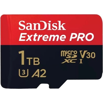 SanDisk Extreme PRO 1TB microSDXC 200R/140W + adaptér SDSQXCD-1T00-GN6MA