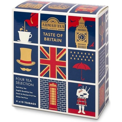 Ahmad Tea Taste of Britain porcovaný čaj 40 x 2 g