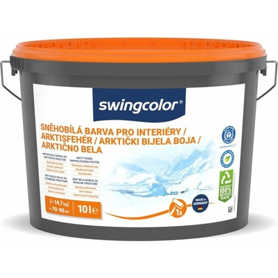 Swingcolor Barva na stěnu sněhobílá, sněhobílá, matná, 10 l