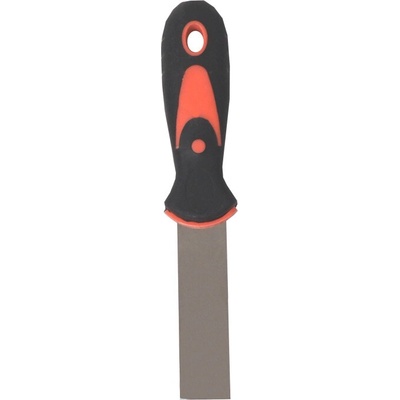 TOPTRADE špachtľa nerezová, s gumenou, ergonomickou rukoväťou, 30 mm, profi