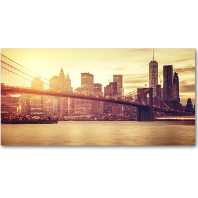 Foto obraz sklo tvrzené Manhattan New York 100x50 cm