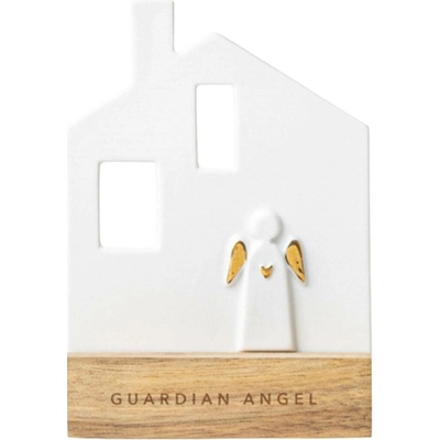 räder Svícen Guardian Angel, bílá barva, dřevo, porcelán