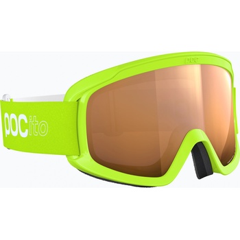 POC Детски очила за ски POC POCito Opsin fluorescent yellow/green/partly sunny light orange