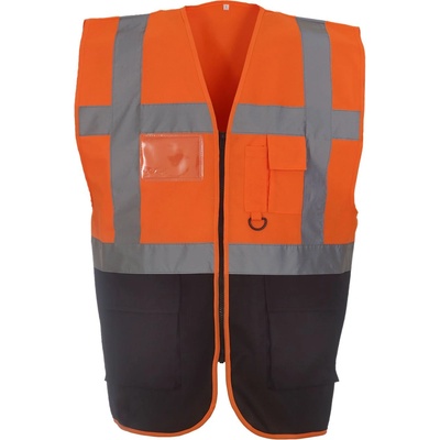 Yoko HI-VIS HVW801 / Многофункционална жилетка - HV оранжево/черно XXXL (79W801zw113)