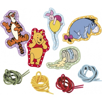 Totum Игрален комплект Totum - Winnie the Pooh, карти за нанизване (T690203)
