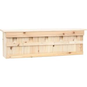 vidaXL Къща за врабчета с 5 стаи, 68x15x21 см, чамово дърво (47245)