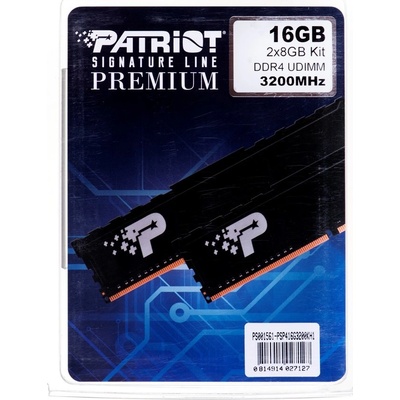 Patriot Signature Premium Line DDR4 16GB 3200MHz CL22 (2x8GB) PSP416G3200KH1