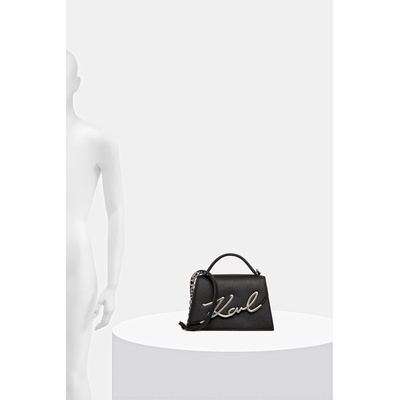 KARL LAGERFELD чанта crossbody дамска от кожа K/SIGNATURE (A1W30036)