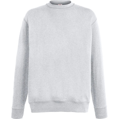 Fruit of the Loom mikina Lightweight Set-In Sweat, pánská COT16215661001 heather gre