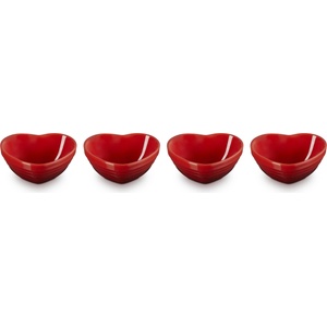 Le Creuset Купички за сосове и дипове Heart черешови 4 бр (89341900600008)