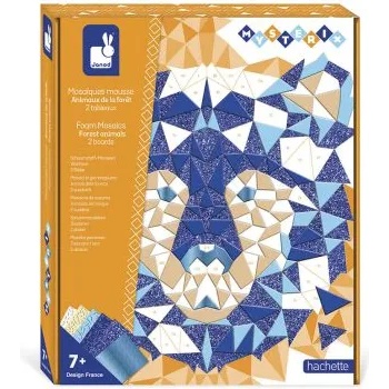 Image 1 of Janod - Детска мозайка със стикери и числа - Животни (J07974)