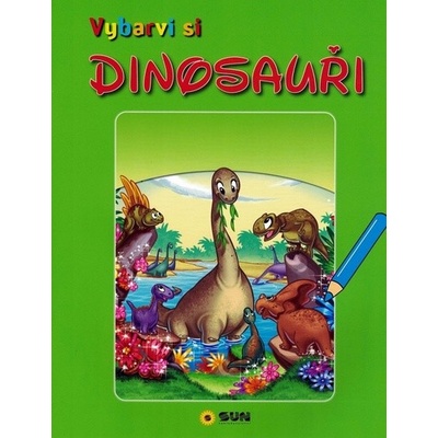 Vybarvi si - Dinosouři - zelená - neuveden, Brožovaná