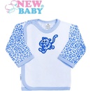 New Baby Dojčenská košieľka Leopardík Modrá