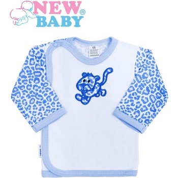 New Baby Dojčenská košieľka Leopardík Modrá