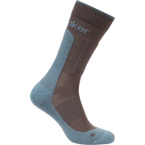 Icebreaker Мъжки туристически чорапи Icebreaker Merino Hike+ Medium Crew Walking socks - Porcini / Flint Blue - размер 44, 5-46, 5 (EU) (201-9228-0813)