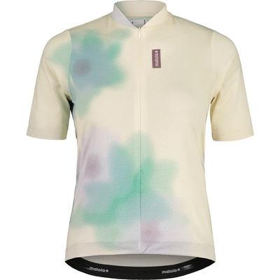 Maloja Дамска фланелка с къс ръкав за колоездене Maloja Women's VaridM. Cycling jersey - Shaded White Bloom (156-3056-0612)