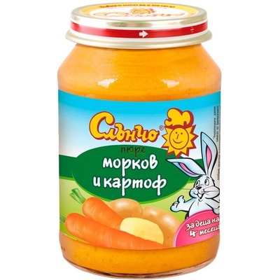Слънчо пюре морков и картоф - 190 г
