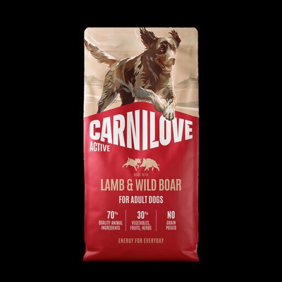 Carnilove Active Adult jehněčí a kančí 2 x 12 kg