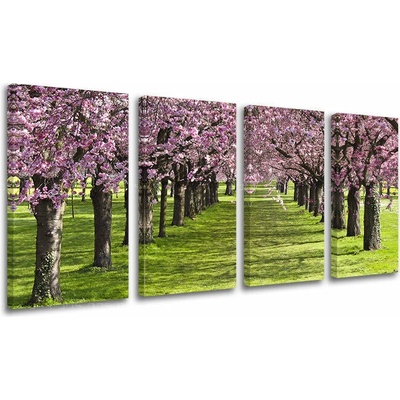 4dílný obraz na stěnu STROMY - 120x60 cm