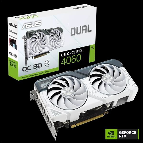 Asus Dual GeForce RTX 4060 OC White Edition 8GB GDDR6 90YV0JC2