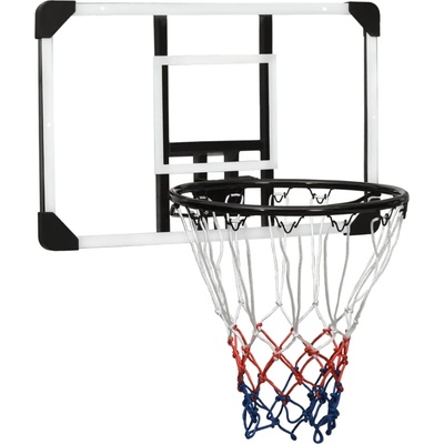 vidaXL Баскетболно табло, прозрачно, 71x45x2, 5 см, поликарбонат (93670)