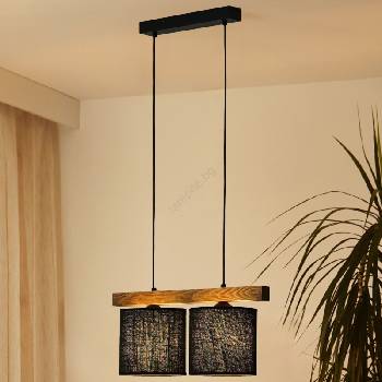 Brilagi - Пендел FOREST 2xE27/15W/230V бор/черен (BG1725)