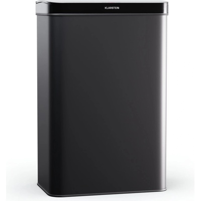 Klarstein Безконтактен, сензорен кош за отпадъци, 50 л, неръждаема стомана, плавно затваряне, захранване с батерии, LED дисплей, таймер (KG30-50l-bl) (KG30-50l-bl)