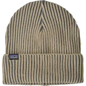 Patagonia Зимна шапка (beanie) Patagonia Fisherman's Rolled Beanie - Contrast Stripe: Weathered Stone - размер One Size (204-2001-3411)