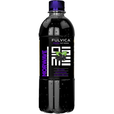 Fulvica Morwave sycená černá minerální voda s příchutí ostružiny 0,5 l