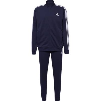 Adidas sportswear Облекло за трениране 'Basic 3-Stripes French Terry' синьо, размер XXL
