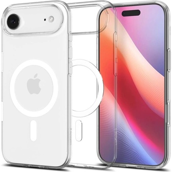 Spigen Тънък силиконов (TPU) калъф с MagSafe за iPhone 17 Air - Spigen Liquid Crystal MagSafe Case (прозрачен-бял) (ACS10395)
