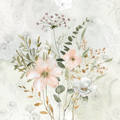 Botanické Květy I 50x50 1 deska