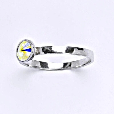 Čištín Stříbrný se Swarovski AB krystalem T 1336