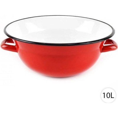 Perfect Home Smaltovaná miska Vandlík černá 10 l 42cm