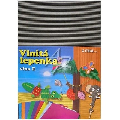 Lepenka E-Welle 260g 34,5 x 24,5cm rovná-šedá 10 listů
