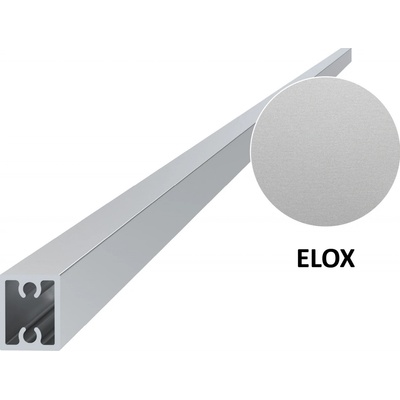Al profil 20 x 16 x 6000 mm, eloxovaná vrstvou 15 um