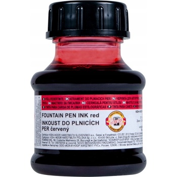 KOH-I-NOOR Atrament do plniaceho pera 50 ml červený